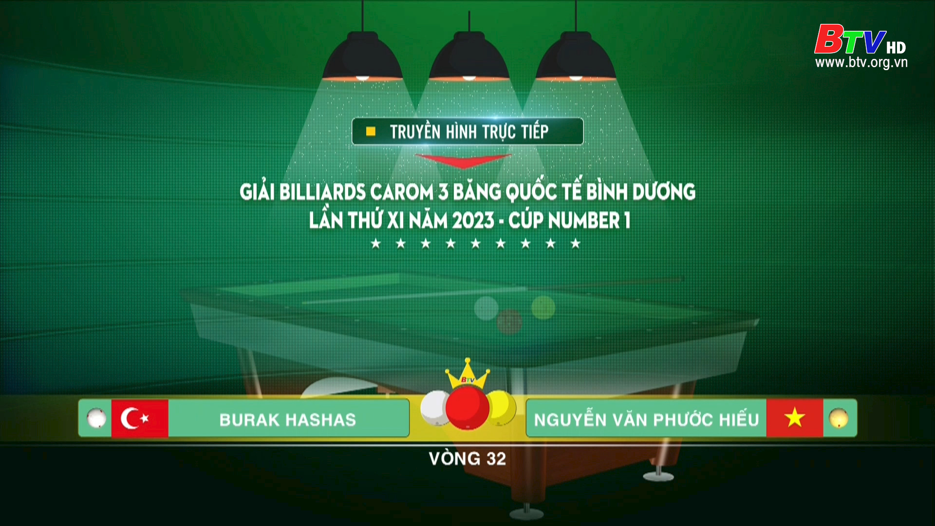 Trận đấu giữa 2 cơ thủ: Burak Hashas và Nguyễn Văn Phước Hiếu